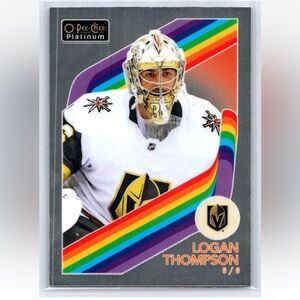 Logan Thompson 2023/24 OPC Platinum Vegas Golden Knights Team Canada Hockey Card